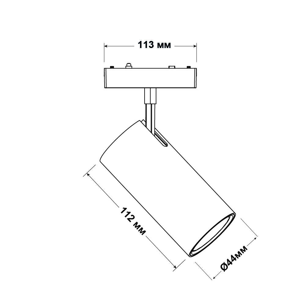 Магнитный трековый светильник UST-X 10W 4000K 48V IP20 белый Violux ( 320008 )